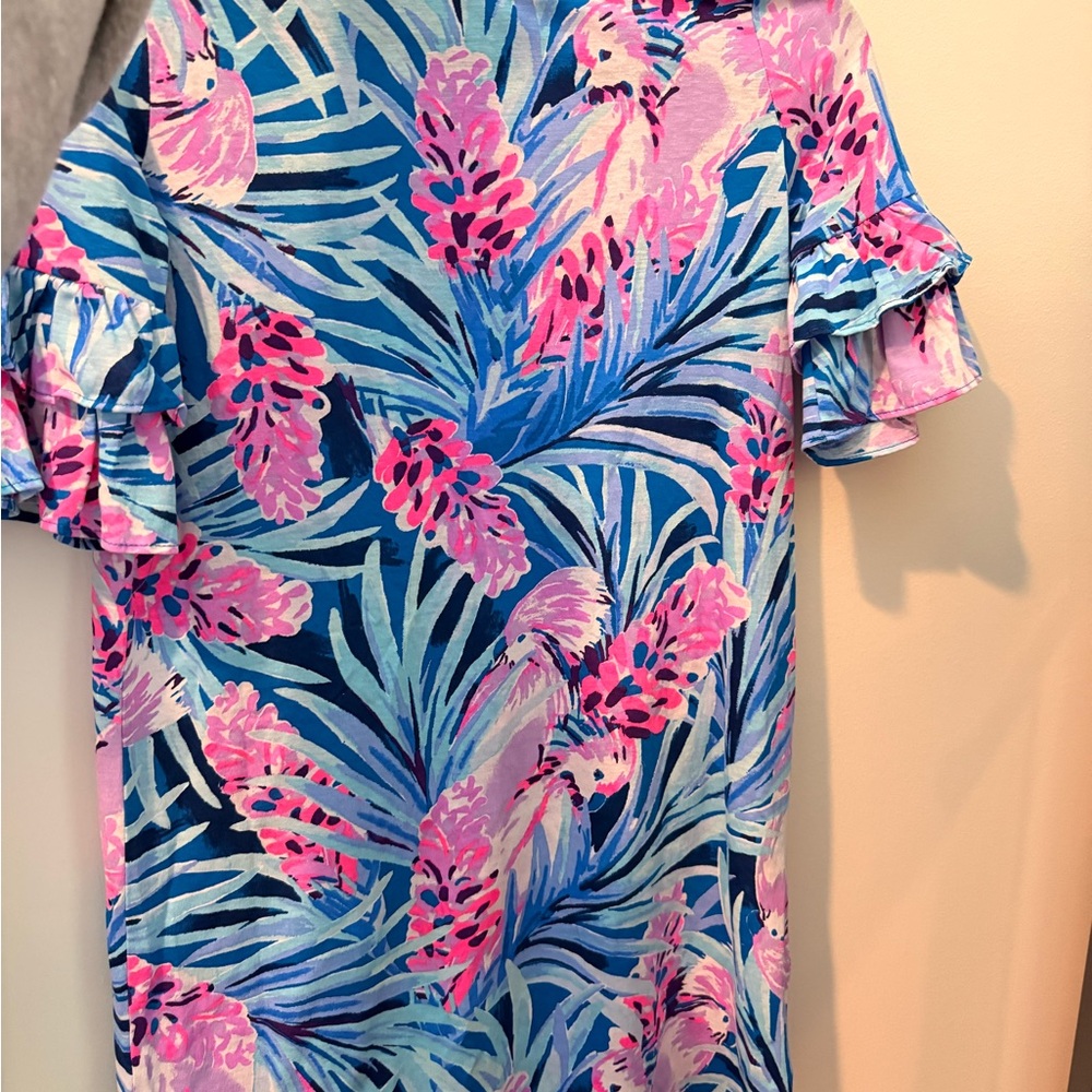 Lilly Pulitzer Kids Dress in Blue and Pink Floral